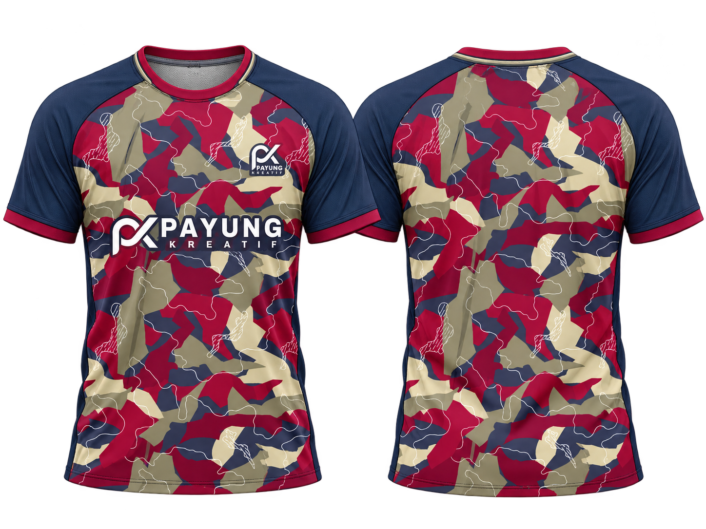 Design 35 — maroon / navy / brown