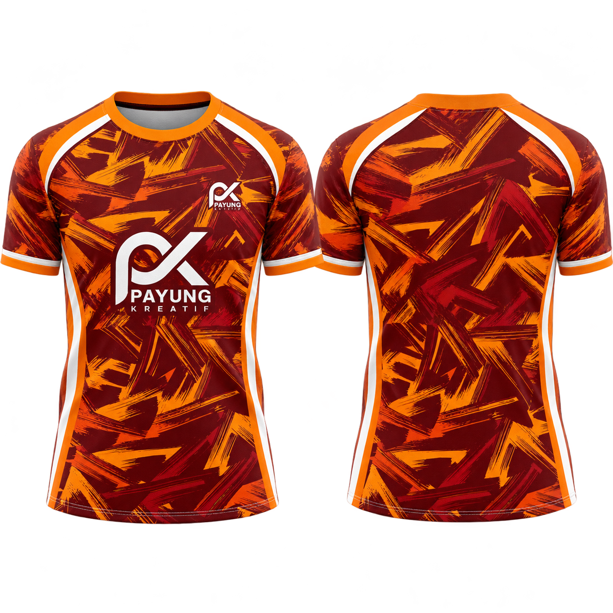Design 37 — maroon / orange
